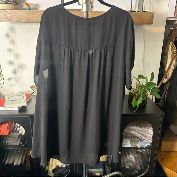 Torrid Georgette Zip-Front Blouse - Picture 6 of 9